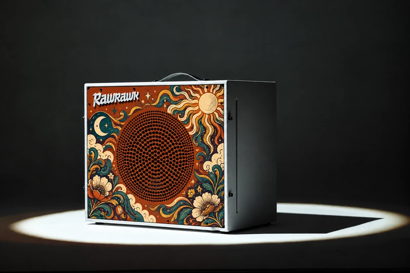 Electric Eden — Corten artwork concept on the Quasar Corten Airframe