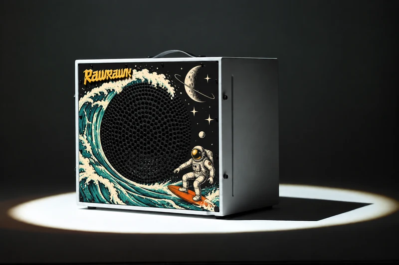 Concept visualisation of Lunar Break artwork on the Obsidian Quasar Airframe