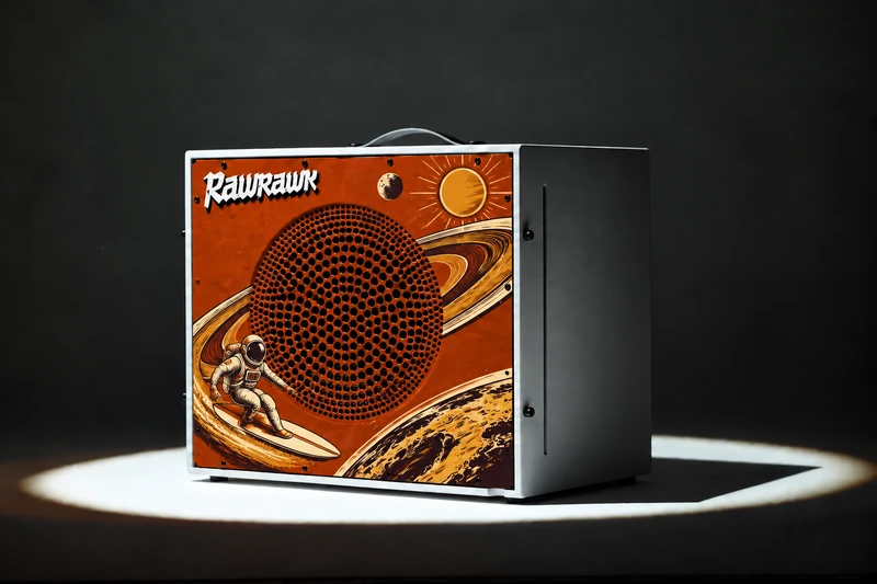 Concept visualisation of Orbit Rider artwork on the Corten Quasar Airframe