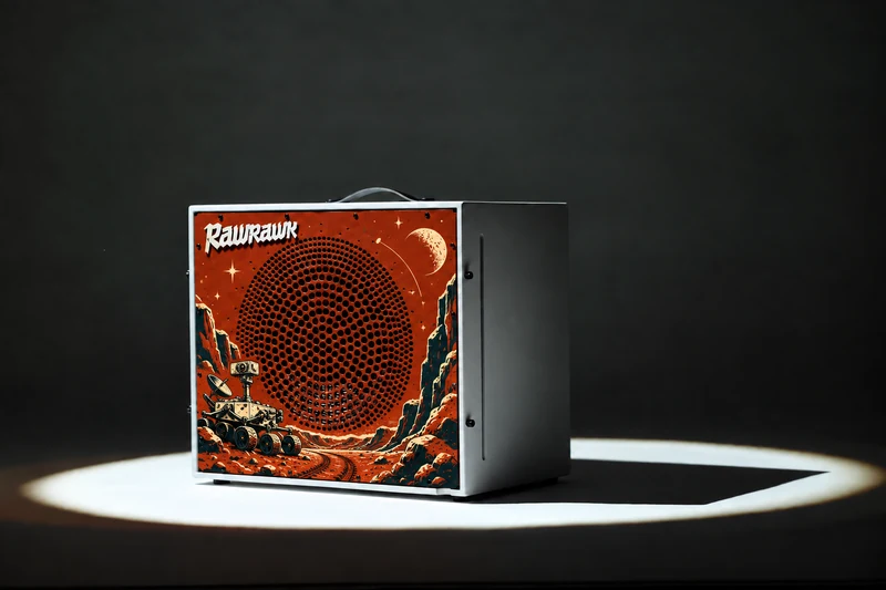 Concept visualisation of Red Frontier artwork on the Corten Quasar Airframe