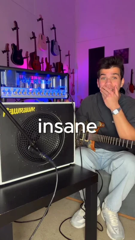 Alex Vale in his guitar studio